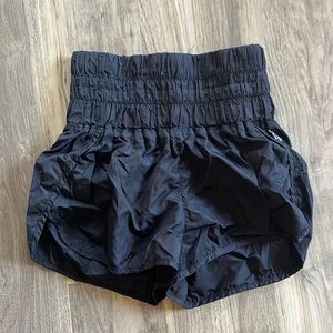 Free People Black Athletic Shorts